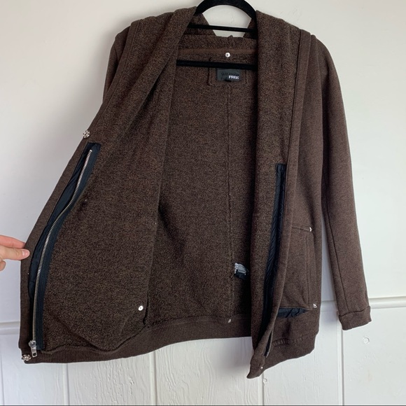 Aritzia Wilfred Free Rousseau Zip Up Sweater XXS - Picture 6 of 9